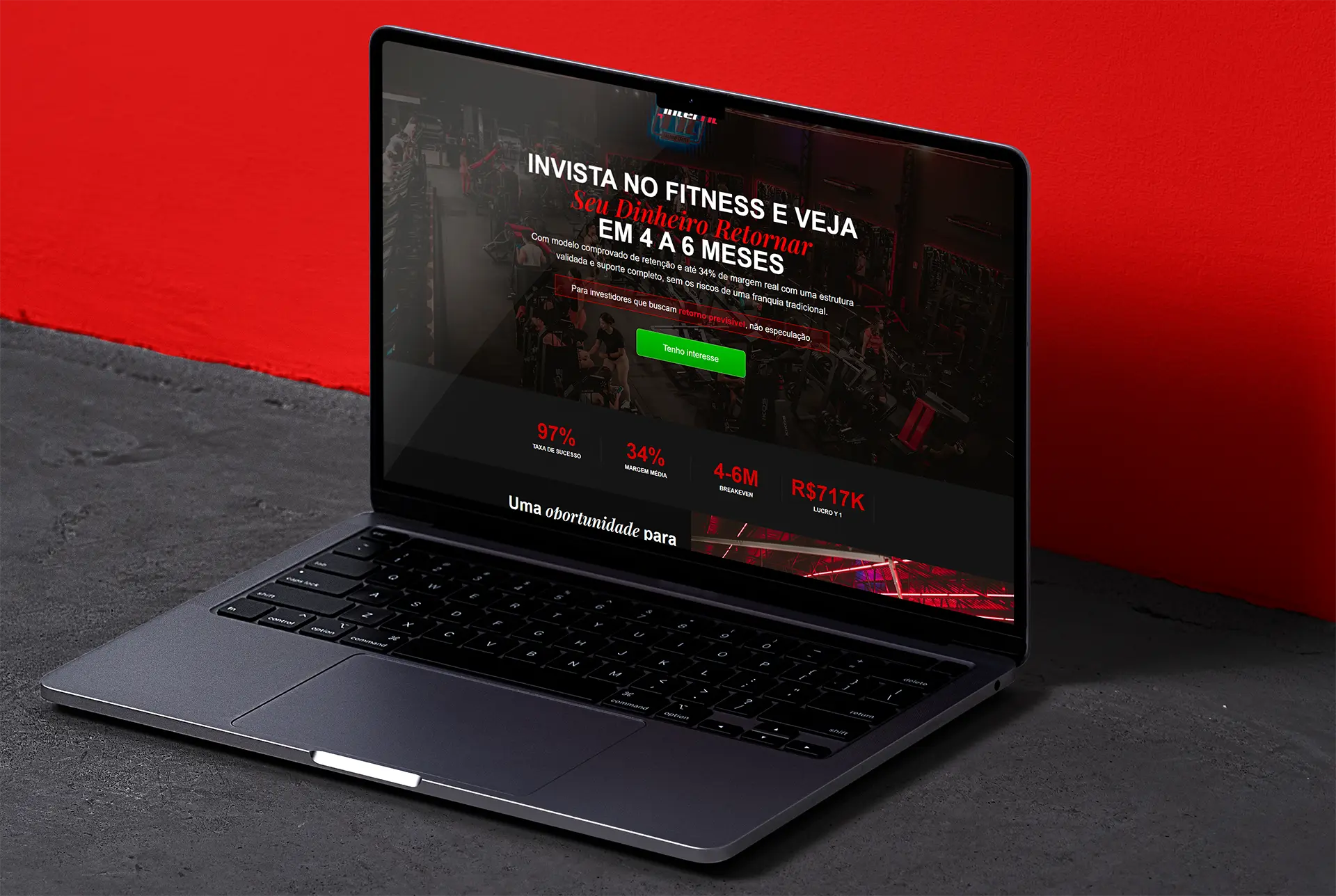 Landing Page Interfit — Design Premium para Academia